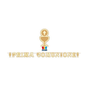Prima Comunione Festone Maxi Oro e Beige 6mt