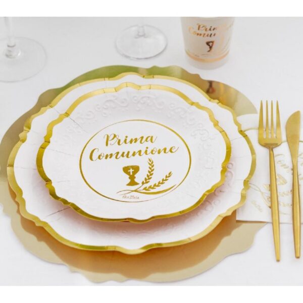 Prima Comunione Piatto Piano 27cm Liberty 8pz - immagine 2