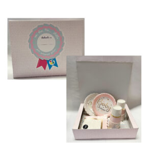 Kit Baby Shower Girl con etichetta personalizzabile