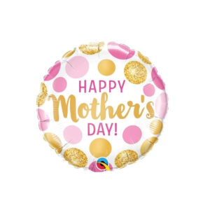 Palloncino tondo Happy Mother's Day 18" 46cm
