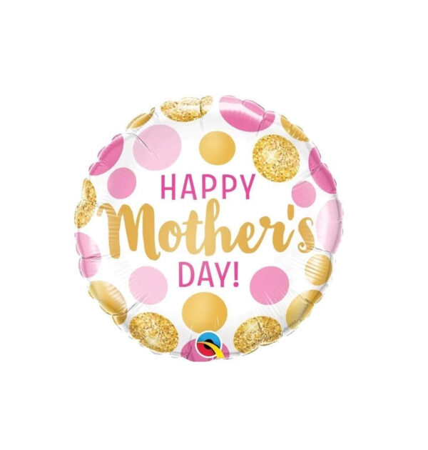Palloncino tondo Happy Mother's Day 18" 46cm