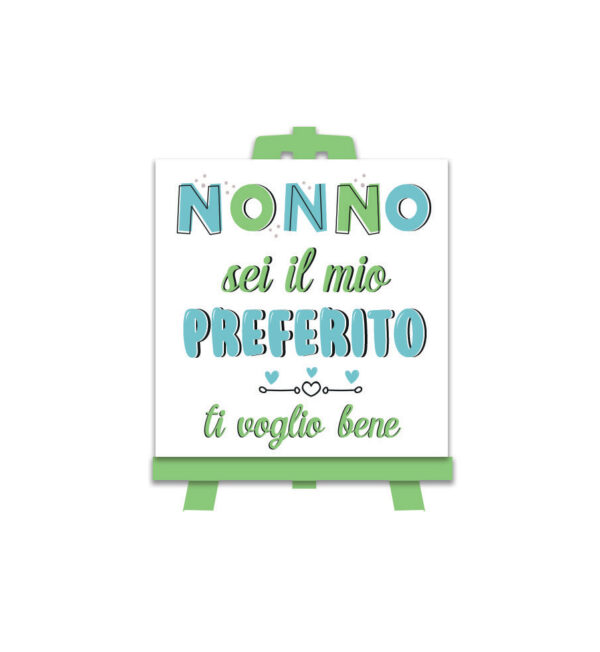 Targhetta Nonno con magnete e cavalletto
