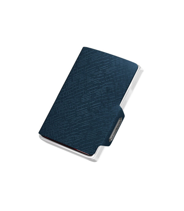 Mondraghi Elegance Cut Blue Portatessere e portabanconote in vera pelle - immagine 3