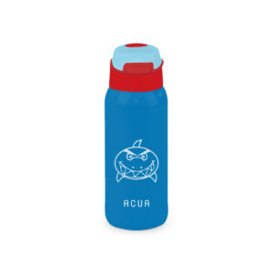 Acua Borraccia Termica Squalo in Acciaio 350ml con cannuccia