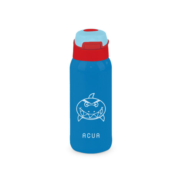 Acua Borraccia Termica Squalo in Acciaio 350ml con cannuccia