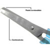 Lebez Forbici Centimetrate Lama inox 13,5cm per Mancini Rosso - immagine 2