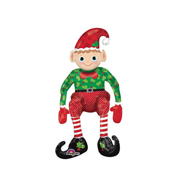 Palloncino in Foil Elfo di Babbo Natale H. 73cm - immagine 2