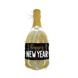 Palloncino in Mylar New Year Champagne 91cm / 36"