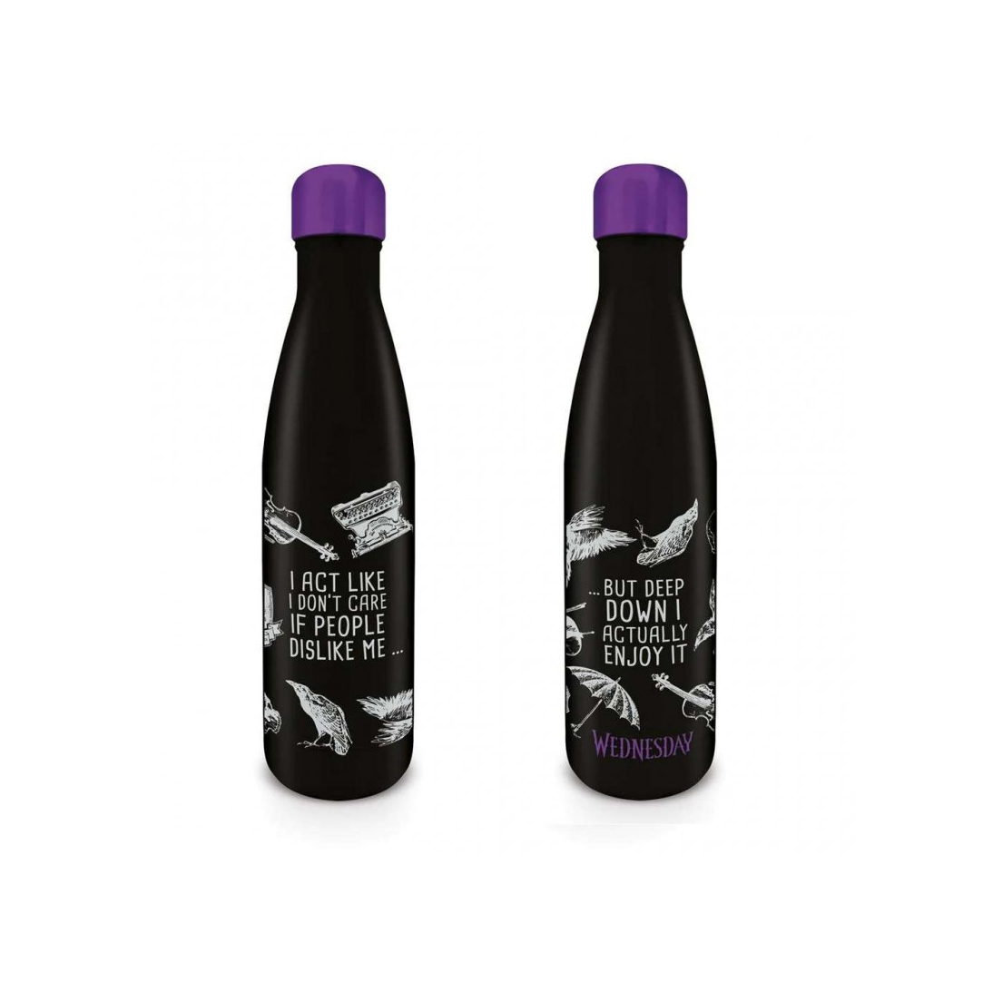 Borraccia Mercoledì Addams 500ml in Acciaio Inox Termica