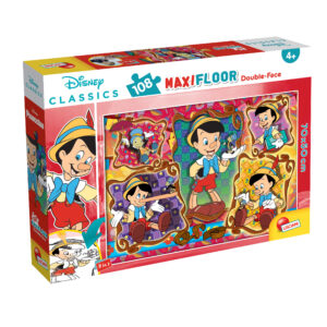 Lisciani Maxi Floor Puzzle Double Face 108pz Pinocchio 70x50cm