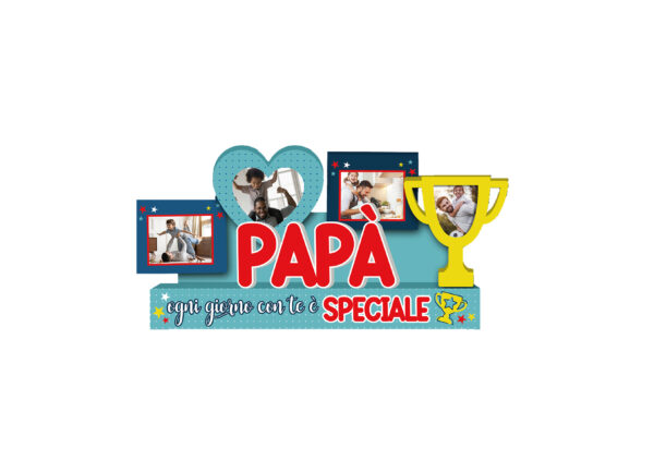 Portafoto Cornice 4 posti Festa del Papà
