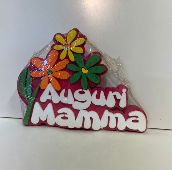 Decorazione in polistirolo Auguri Mamma - immagine 2