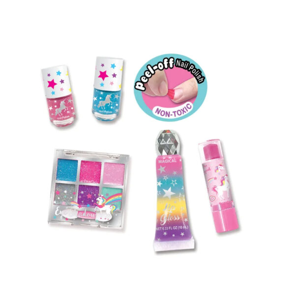 Unicorn Glitter Cosmetic Set Kit Trucco Età 8+ - immagine 2
