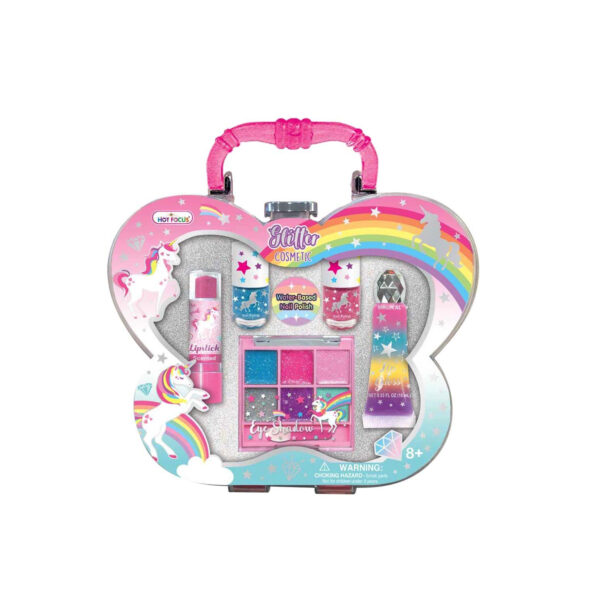 Unicorn Glitter Cosmetic Set Kit Trucco Età 8+