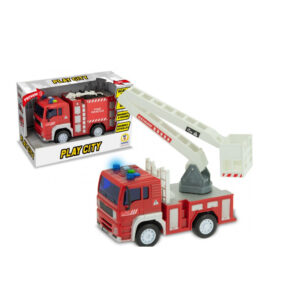 Play City Camion Pompieri con Luci e Suoni Movimento a Frizione