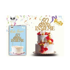 Decorazione cake topper 50 anni insieme