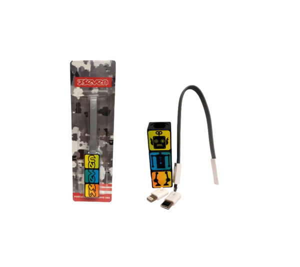 Seven Portachiavi Caricabatterie Trasferimento Dati - USB Micro USB Porta Lightning
