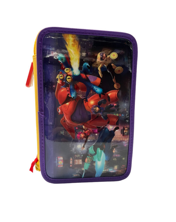 Disney Big Hero 6 Astuccio a 3 Zip Completo - immagine 2