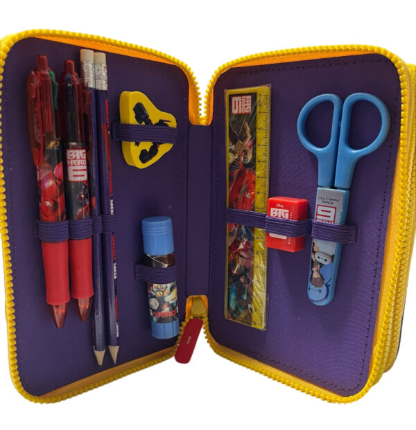 Disney Big Hero 6 Astuccio a 3 Zip Completo - immagine 3