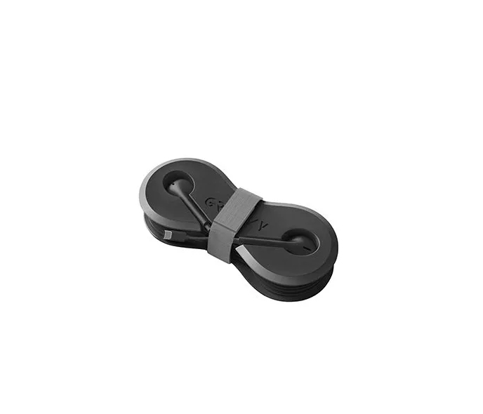 Groovy Cuffie Auricolari Type-C Grigio con avvolgicavo Winder