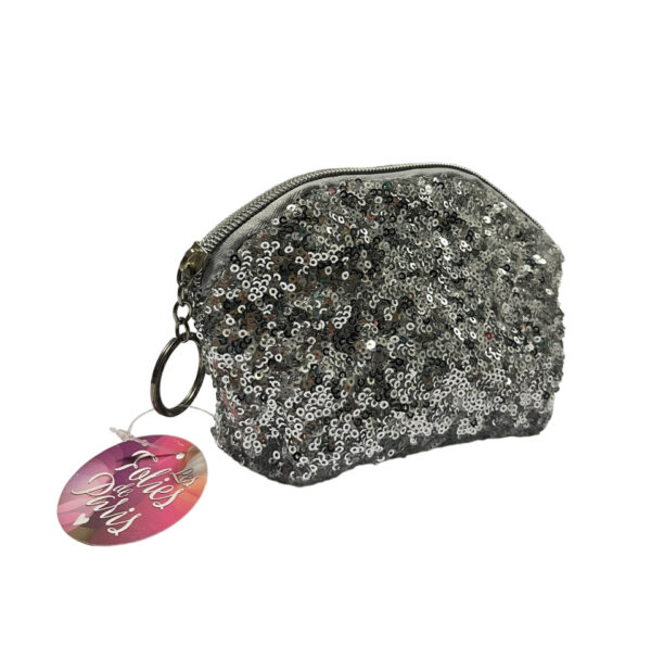 Niji Pochette paillettes Le folies de Paris Grigia 16,5x12x5cm - immagine 3