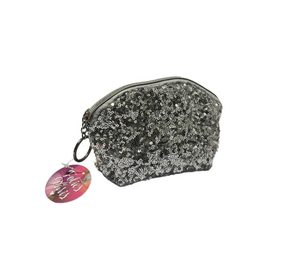 Niji Pochette paillettes Le folies de Paris Grigia 16,5x12x5cm - immagine 4