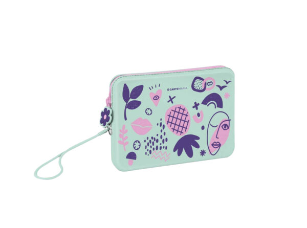 Cartomania Astuccio Pochette in silicone 16,5x10x2,5cm Verde Acqua