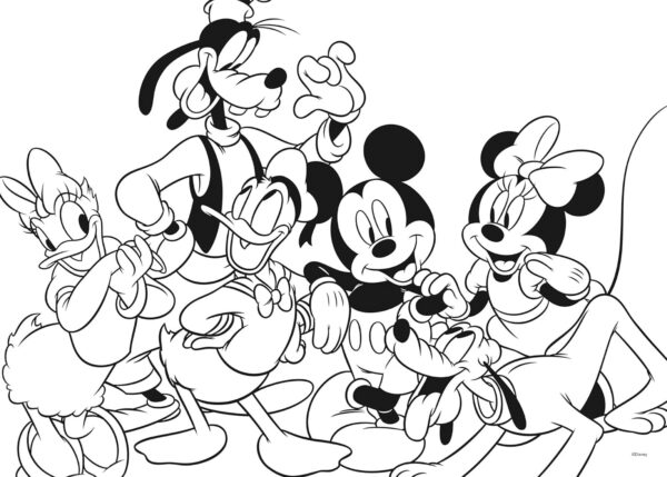 Lisciani Maxi Floor Puzzle Double Face 60pz Mickey Mouse & Friends Disney 70x50cm Età 4+ - immagine 3