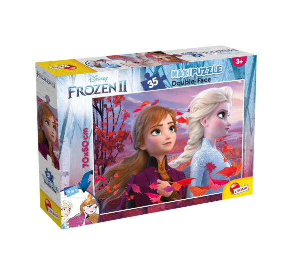 Lisciani Maxi Floor Puzzle Double Face 35pz Marvel Spidey Amazing Friends Frozen II 70x50cm Età 3+