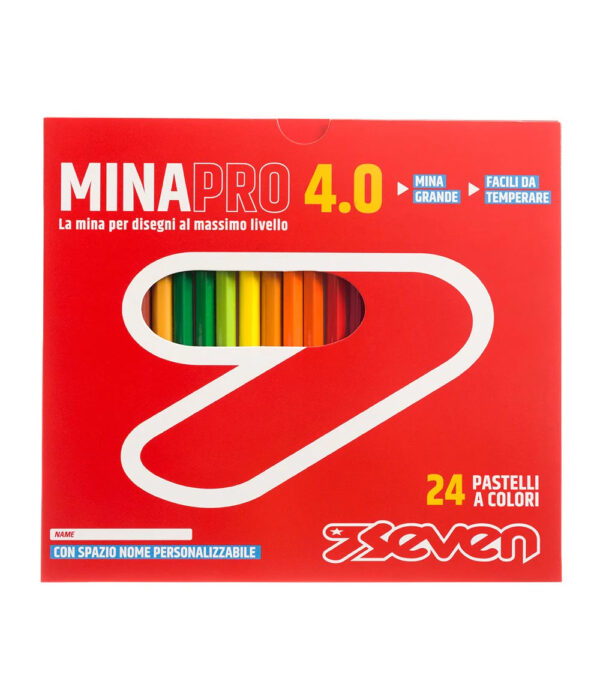 Seven MinaPro 4.0 24 Pastelli a Colori Matite Colorate 900102365-000 - immagine 3