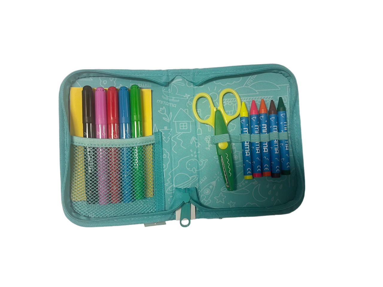 Seven Mitama Astuccio Asilo 1 zip Spinny Unicorn & Sea - immagine 2