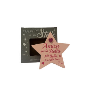 Decorazione a forma di stella in MDF Idea Regalo per Amica