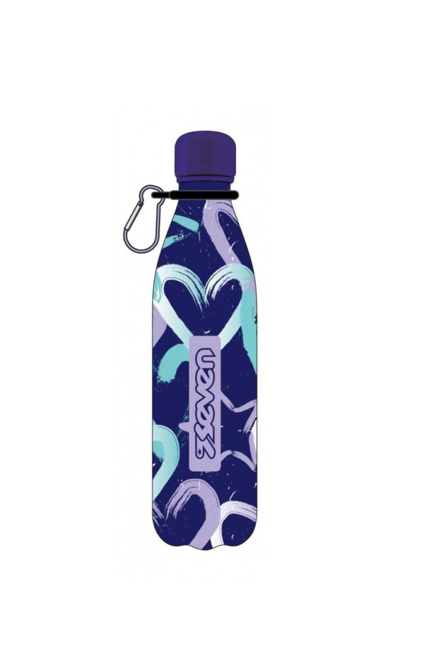 Borraccia Seven 500ml in Inox 304 Termica con Moschettone