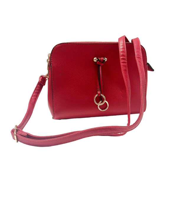 Borsa tracolla Rossa 25x17x10cm tre scomparti