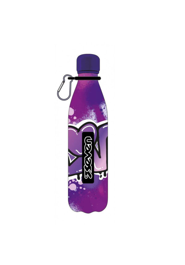 Borraccia Seven 500ml in Inox 304 Termica con Moschettone
