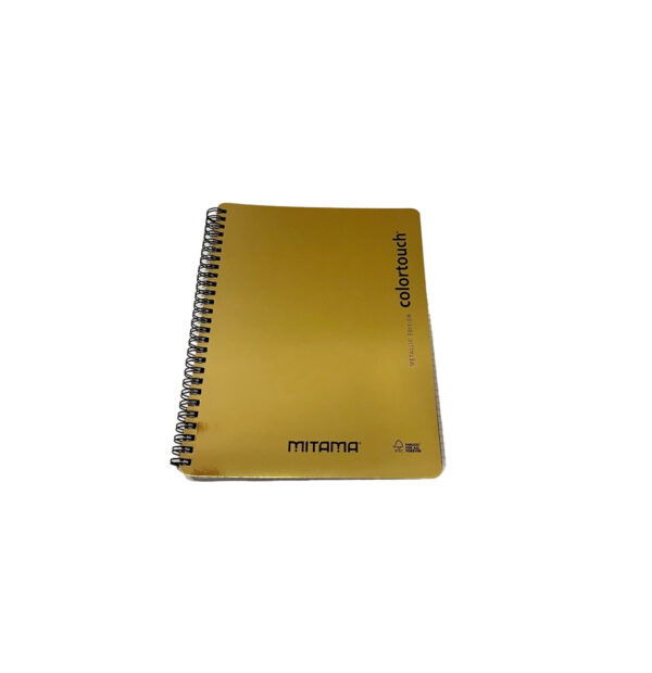 Mitama Quaderno Spiralato a quadretti Colortouch Metallic Edition Oro 17x24x1cm - immagine 3
