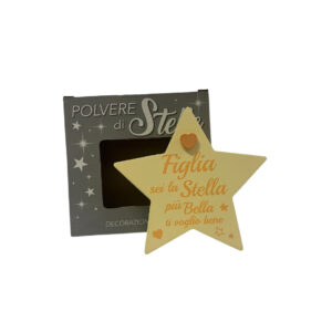Decorazione a forma di stella in MDF Idea Regalo per Figlia