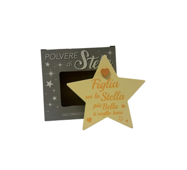 Decorazione a forma di stella in MDF Idea Regalo per Figlia
