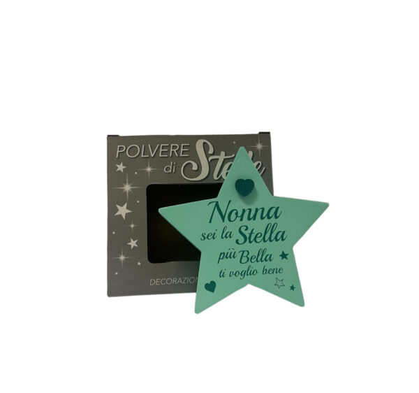 Decorazione a forma di stella in MDF Idea Regalo per la nonna