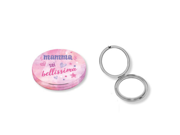 Festa della mamma Specchietto con dedica D.7cm