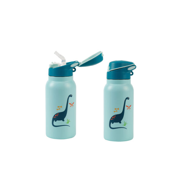 iDrink Borraccia termica con cannuccia 350ml Dino Kids