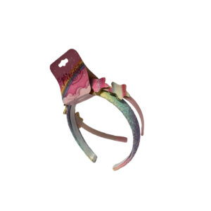 Set 2 Cerchietti glitter per Bambina Stelle e Arcobaleno