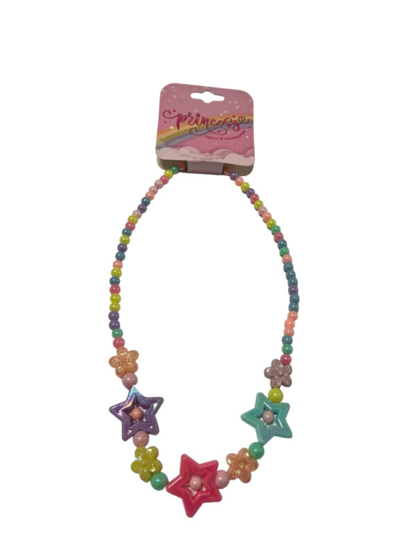 Collana elastica per bambina con stelle - immagine 2