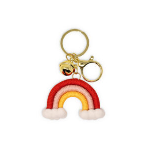 Incanta Portachiavi Arcobaleno con campanella e moschettone