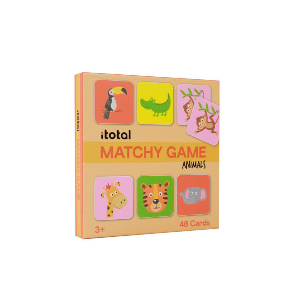 iTotal Gioco di Memoria Matchy Game Animals 48 Carte Età 3+