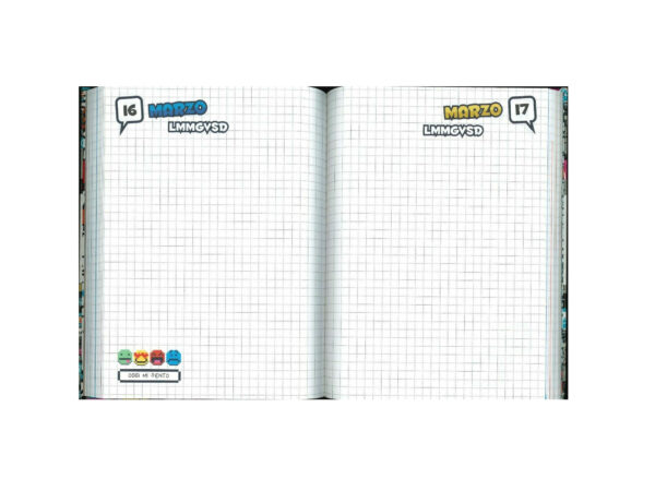Seven Diario Scuola 12 Mesi Non Datato Two Players One Console - immagine 3