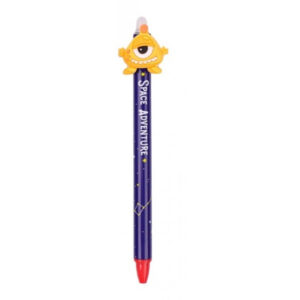 Itotal Penna Gel Cancellabile Blu Alieno Giallo