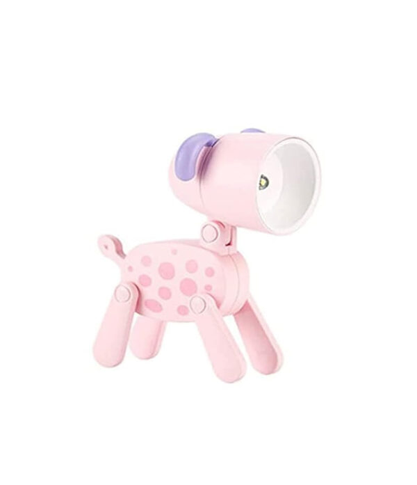 Incanta Mini Luce LED Regolabile Cane Rosa 4,5x7x6 cm