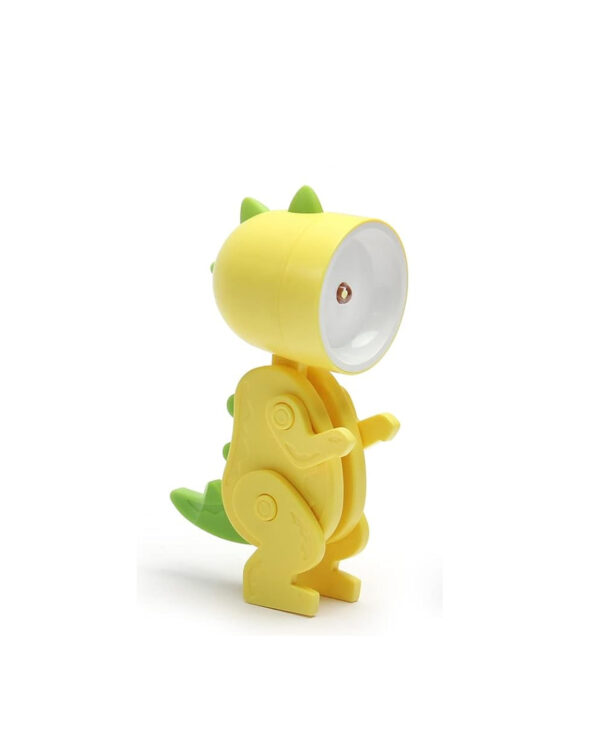 Incanta Mini Luce LED Regolabile Dinosauro Giallo 10x2.5x5cm