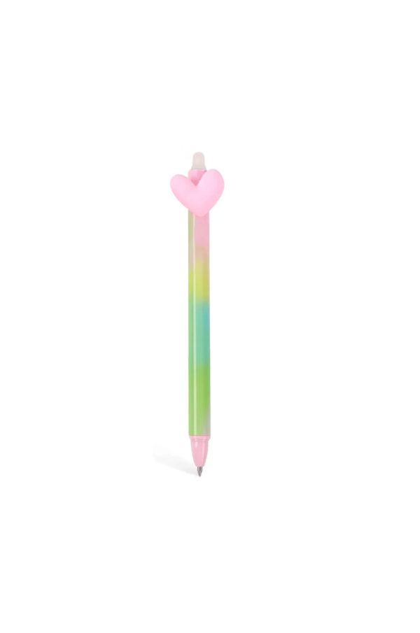 Itotal Penna Gel Cancellabile Blu Cuore Rosa